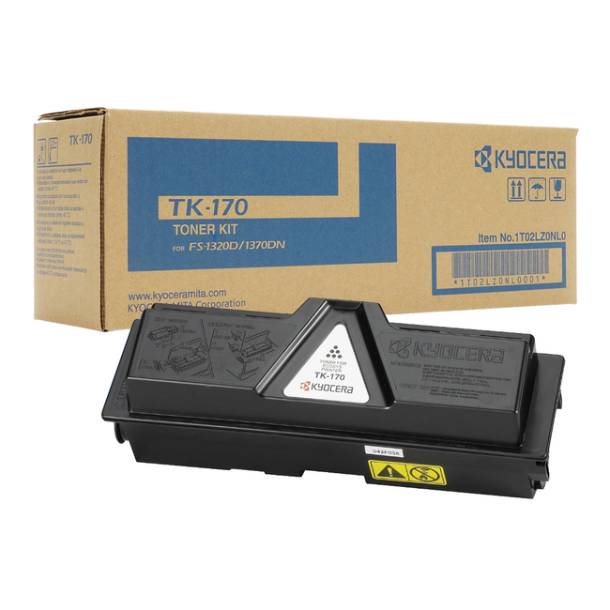 Kyocera TK 170 BK Lasertoner 1T02LZ0NLC Original Sort 7200 Sider