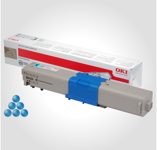 OKI C332/MC363 C (46508711) Lasertoner, Cyan, Original (3000 sider) Billede af OKI C332/MC363 C (46508711) Lasertoner, Cyan, Original (3000 sider)