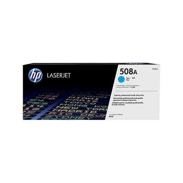 HP CF361A C (HP 508A) Cyan Lasertoner, 5000 sider