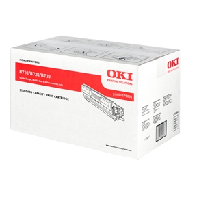 OKI B710/B720/B730 BK Lasertoner, sort Original 15000 print Billede af OKI B710/B720/B730 BK Lasertoner, sort Original 15000 print