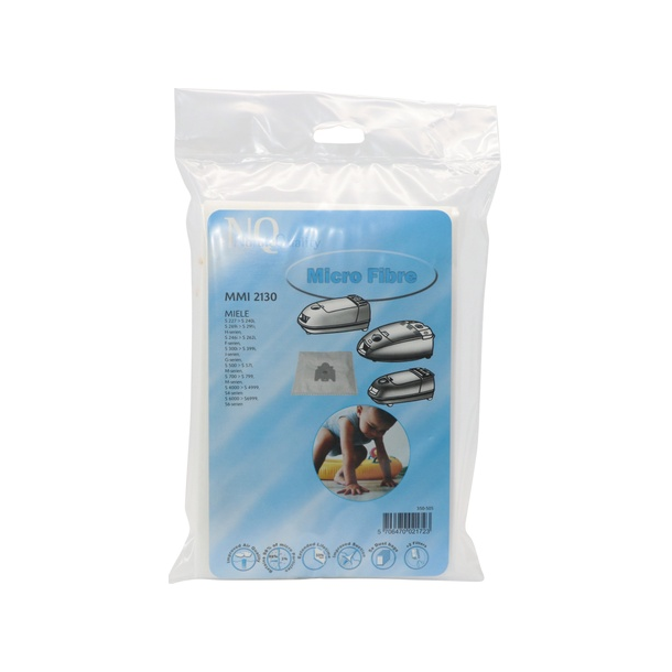 Nordic Quality, Støvsugerposer, MNI2130, 5 stk. + 2 filter Nordic Quality Pixojet Norge