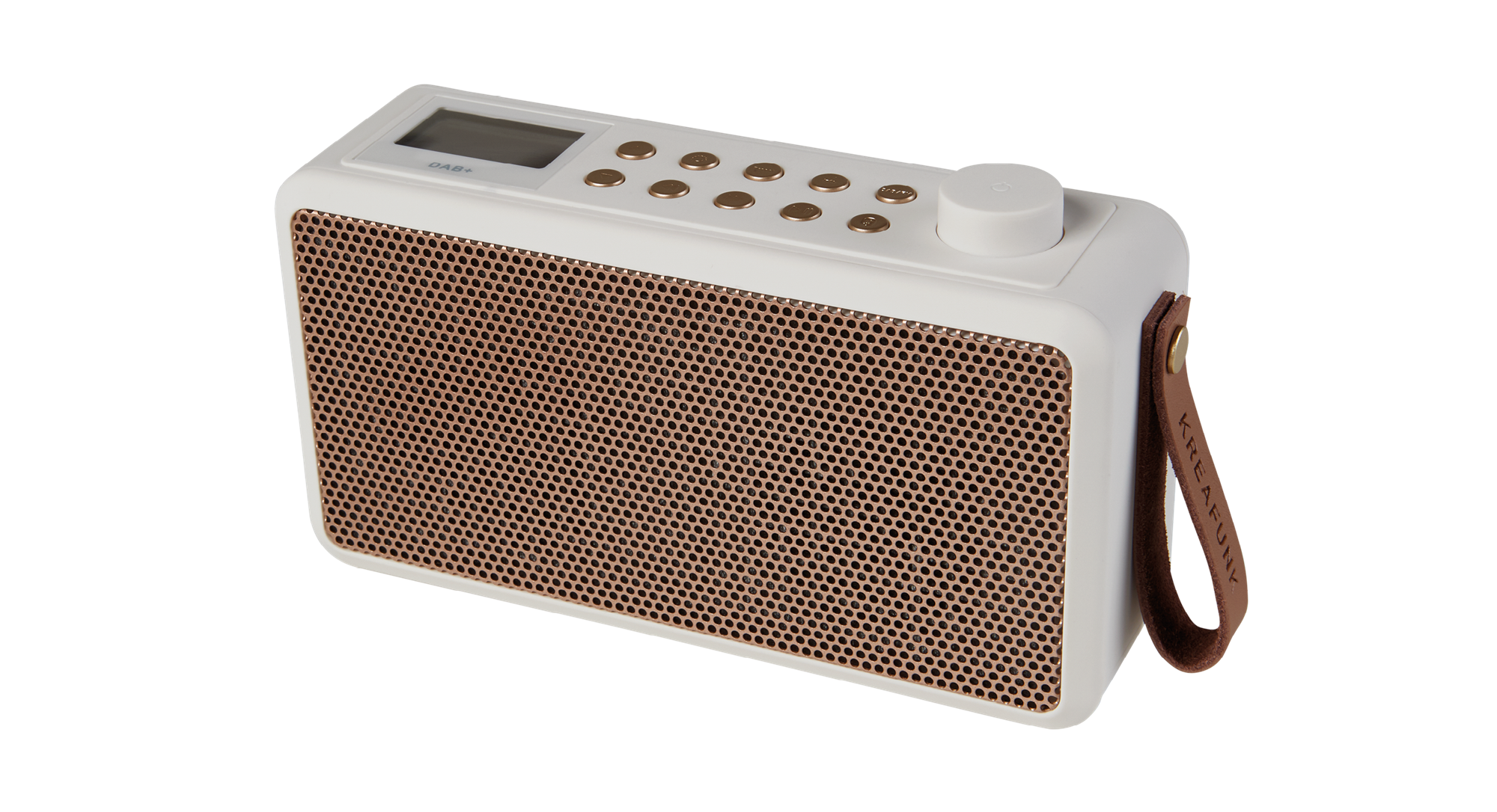 Kreafunk tRADIO, DAB+ radio, white KREAFUNK