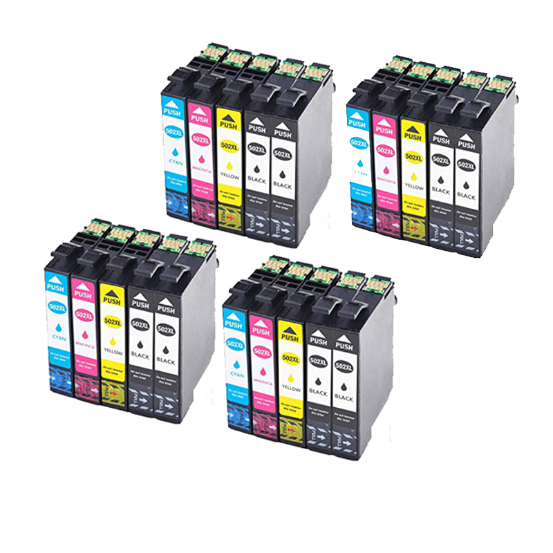  Epson  502 XL  combo pack  20 stk bl kpatron Kompatibel 