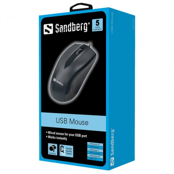 Sandberg USB mus med kabel Sandberg Pixojet Norge Nordic Quality Pixojet Norge