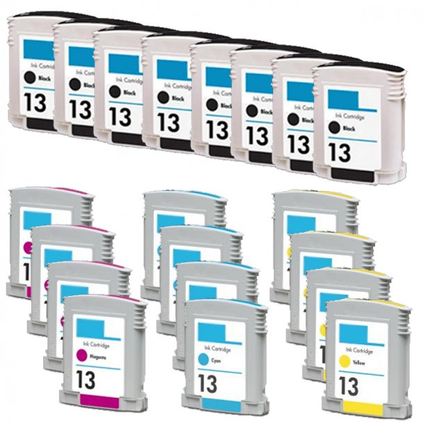 HP 13 combo pack 20 stk blækpatron BK/C/M/Y 420 ml