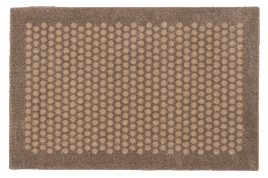 Tica Copenhagen Måtte/løber i polyamid, 60x90 cm, dot design, sand/beige Billede af Tica Copenhagen Måtte/løber i polyamid, 60x90 cm, dot design, sand/beige