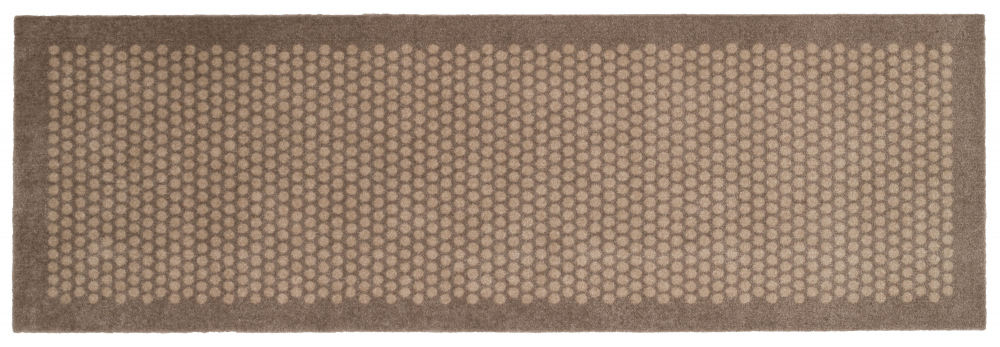 Tica Copenhagen Måtte/løber i polyamid, 67x200 cm, dot design, sand/beige Billede af Tica Copenhagen Måtte/løber i polyamid, 67x200 cm, dot design, sand/beige