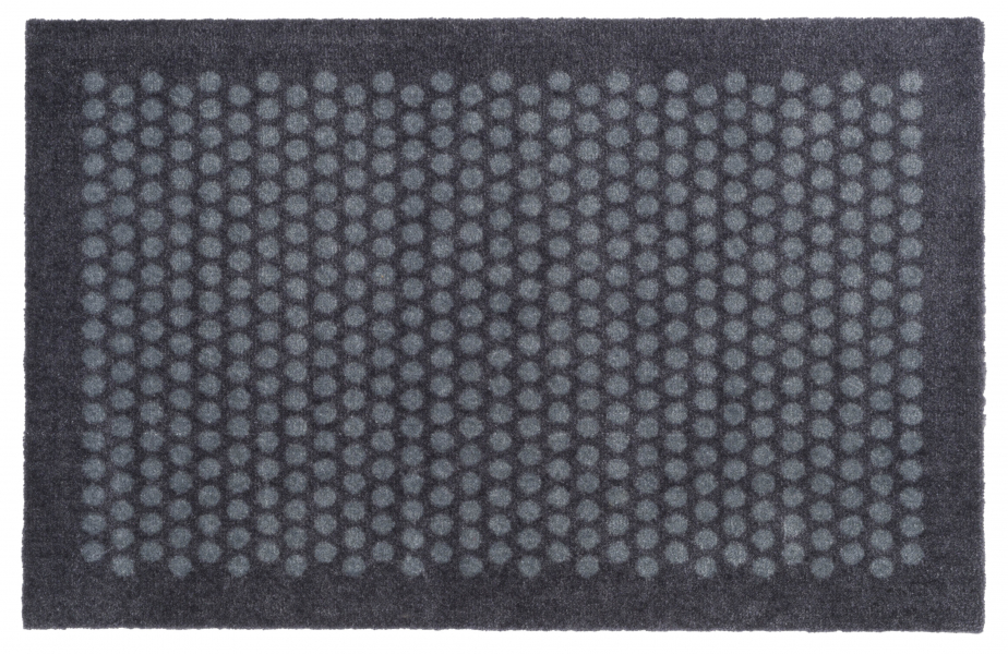 Tica Copenhagen Måtte/løber i polyamid, 60x90 cm, dot design, blue/grey Billede af Tica Copenhagen Måtte/løber i polyamid, 60x90 cm, dot design, blue/grey