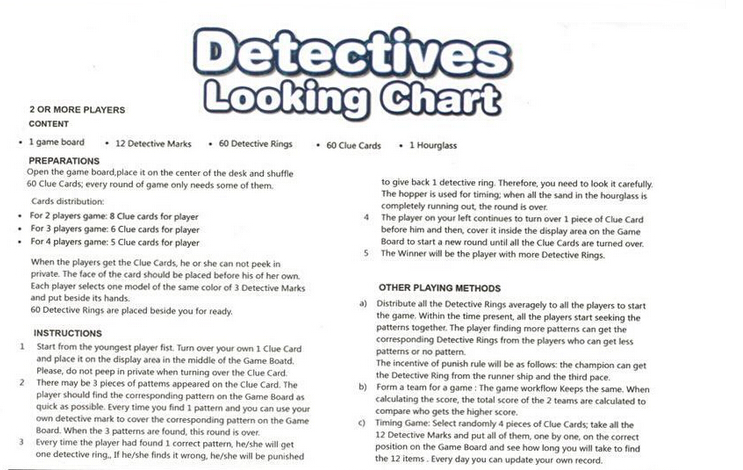 Detectives Looking Chart Brætspil - Leg & Fest - Randomshop