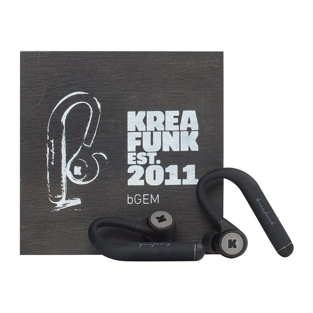 Kreafunk bGEM in ear hörlurar, Bluetooth Plum, gold details