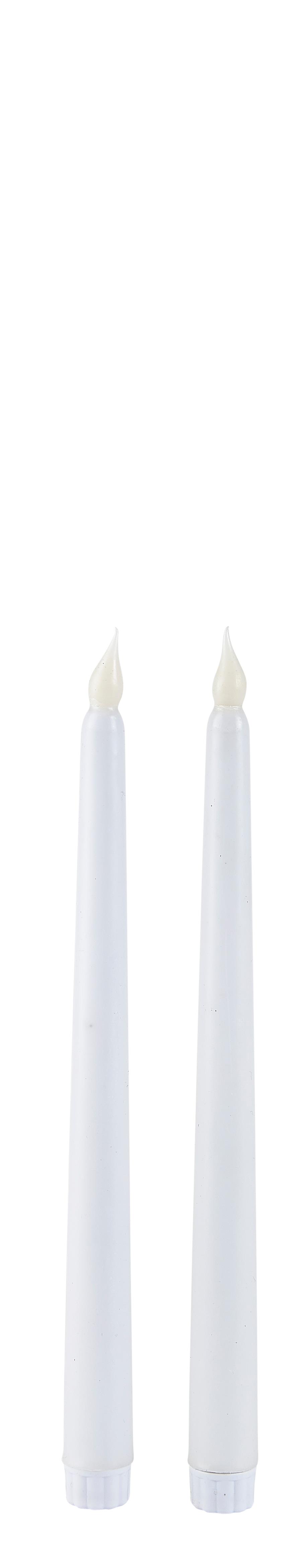 Villa Collection LED stagelys m/timer 2 st PP Paraffin Vit D 2 cm Billede af Villa Collection LED stagelys m/timer 2 st PP Paraffin Vit D 2 cm
