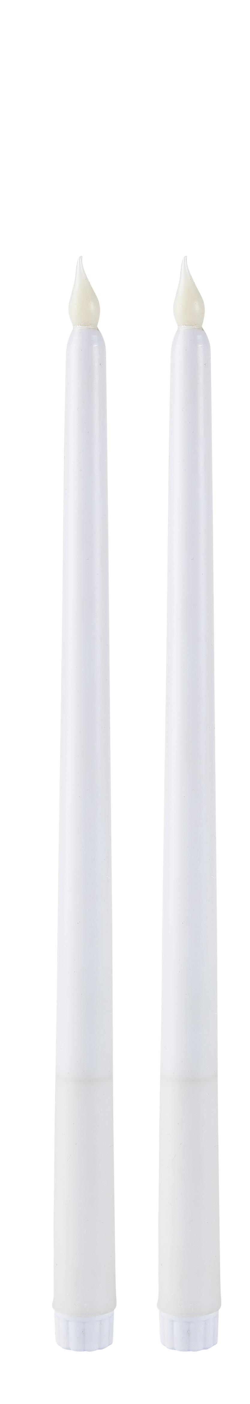 Villa Collection LED stagelys m/timer 2 st PP Paraffin Vit D 2 cm Billede af Villa Collection LED stagelys m/timer 2 st PP Paraffin Vit D 2 cm