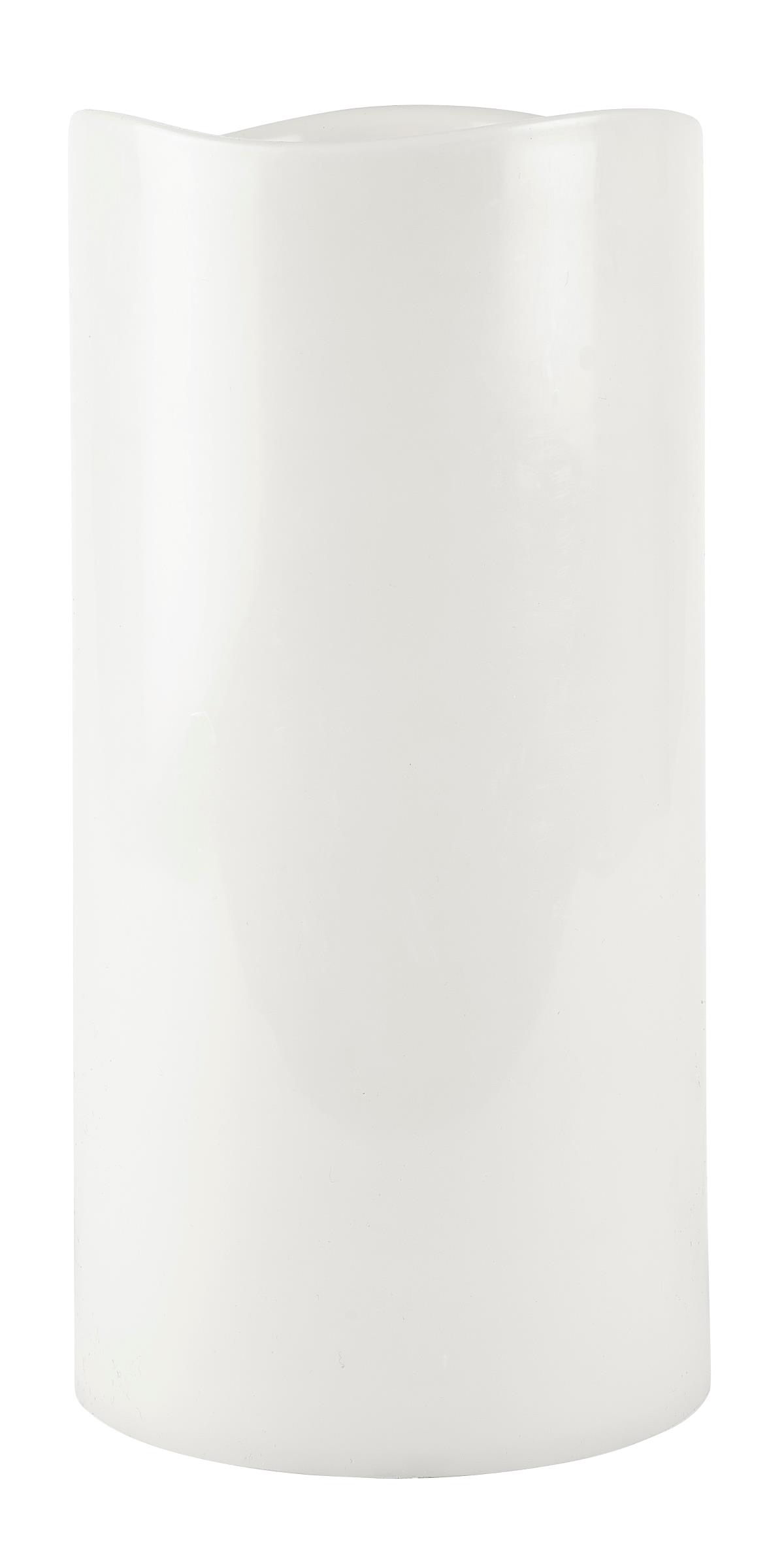 Villa Collection LED bloklys m. timer PP Hvid, Glat D 15 cm H 30 cm Billede af Villa Collection LED bloklys m. timer PP Hvid, Glat D 15 cm H 30 cm