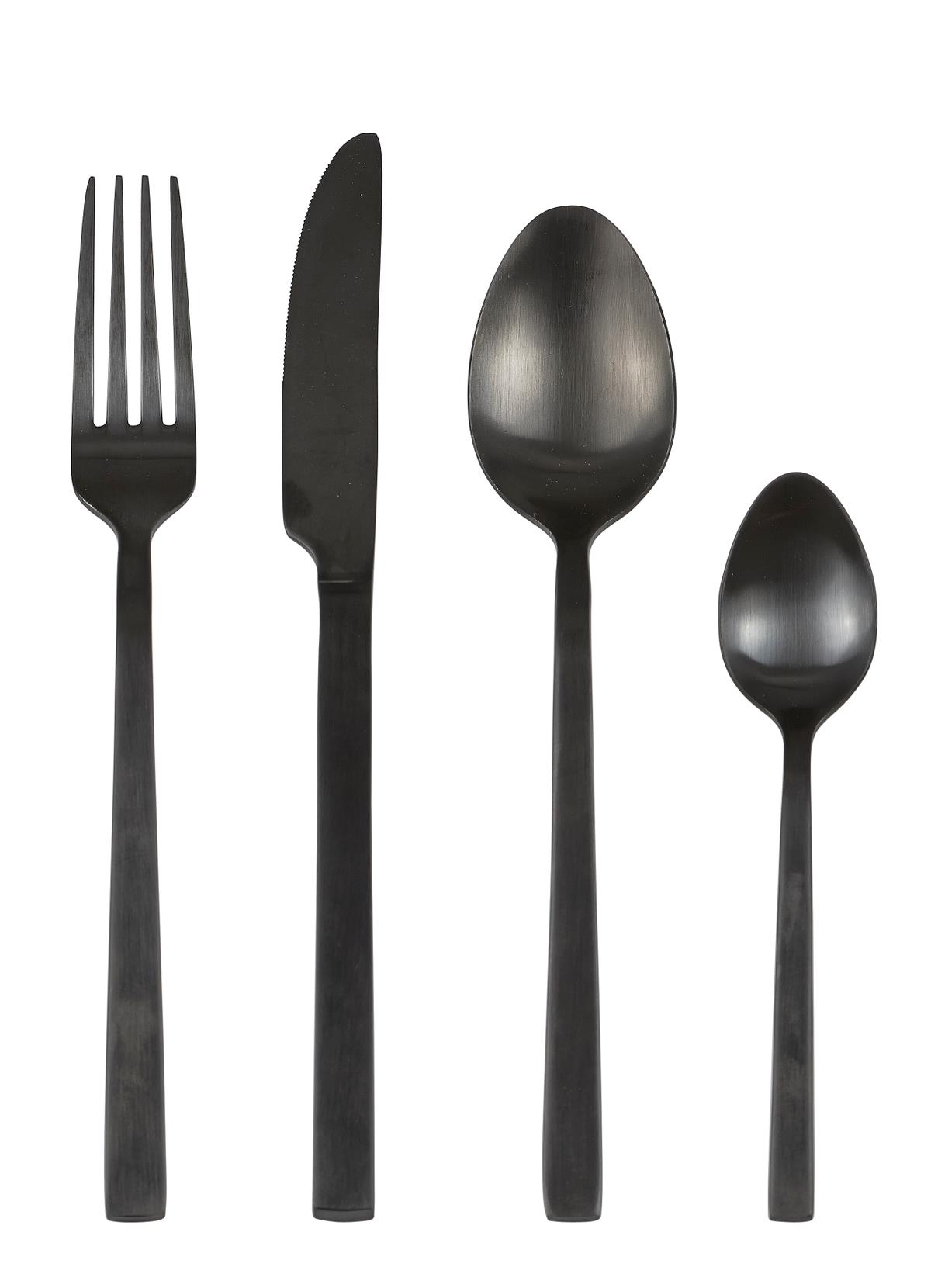 Villa Collection Bestik 16 dele 18/8 stål 18/0 stål Titanium Billede af Villa Collection Bestik 16 dele 18/8 stål 18/0 stål Titanium