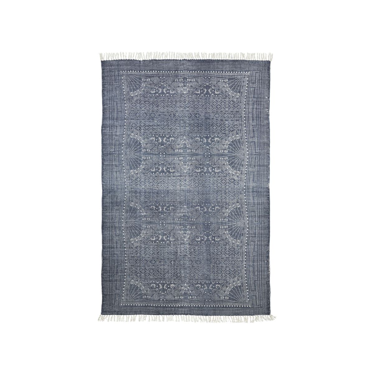 House Doctor Matta, Iza, Grå/Vit, 160x230 cm, 100% bomull