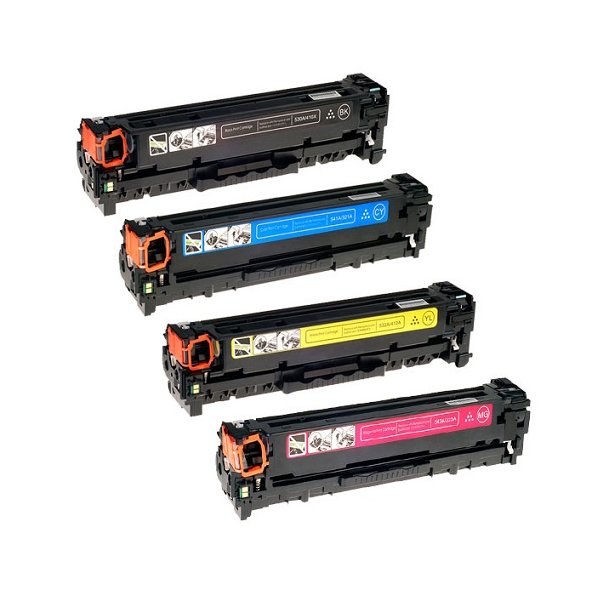 Hp 125a Lasertoner Combo Pack 4 Pcs Compatible Bk C M Y 6400 Pages Hp Lasertoners Pixojet Ink Toner And Accessories