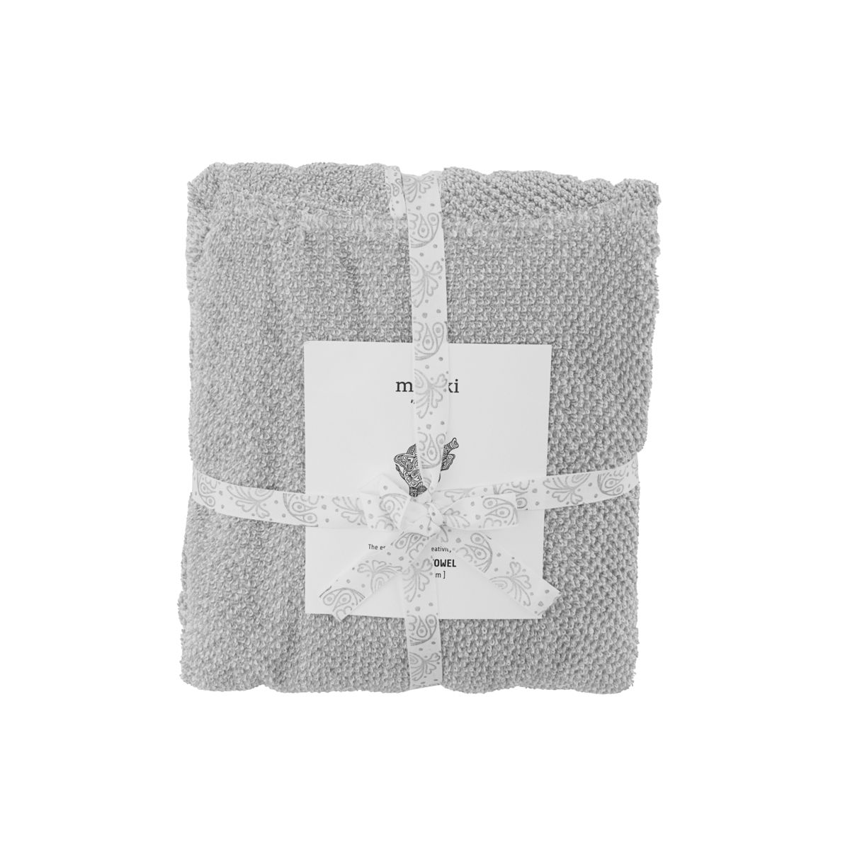 Poncho handduk, Meraki mini, Grå, 100% ekologisk bomull, l: 60 cm, b: 60 cm