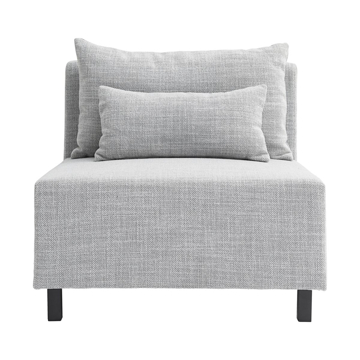 Husläkare Soffa, Ljusgrå, Mellan, l: 85 cm, b: 85 cm, h: 77 cm, Sitshöjd: 44 cm
