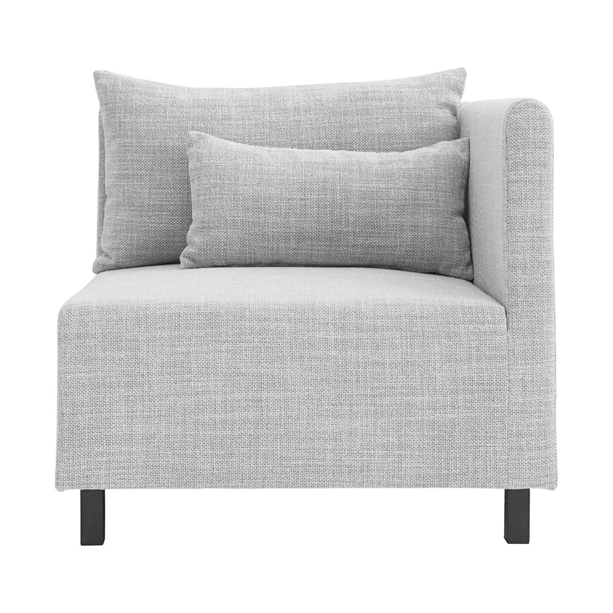 Husläkare Soffa, Ljusgrå, Hörn, l: 85 cm, b: 85 cm, h: 77 cm, Sitshöjd: 44 cm